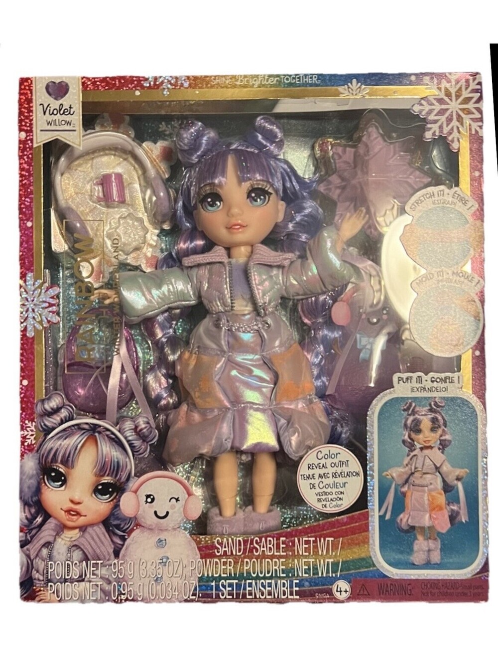 Rainbow High Winter Wonderland 11” Violet Willow Fashion Doll by MGA New